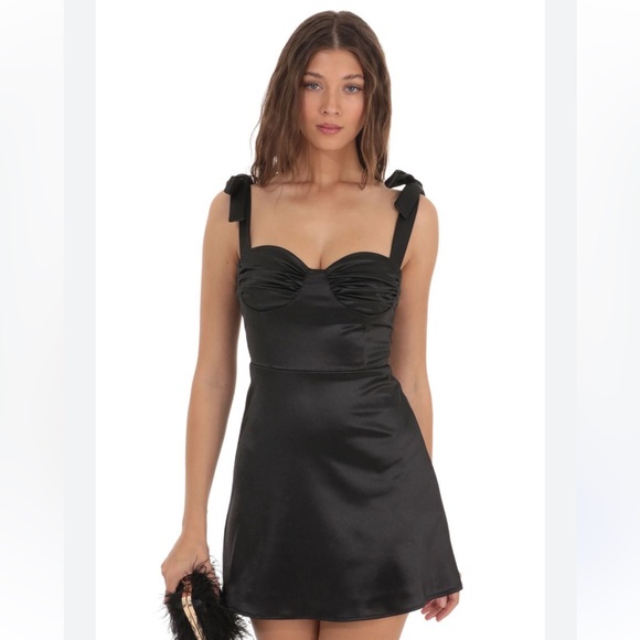 Lucy in the Sky Dresses & Skirts - Sold out Lucy In The Sky Nelia Satin Dress - Size M ✨